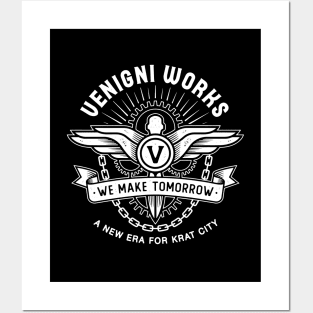 Venigni Works Emblem Posters and Art